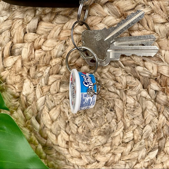 Cool Whip Lite Keychain | Handmade | Mini Brands | Quirky | Fun | NWOT - Picture 12 of 15